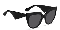 Shop ETRO Tailoring Oversized Cat-Eye Sunglasses in Black online.