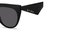 Shop ETRO Tailoring Oversized Cat-Eye Sunglasses in Black online.