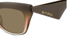 Shop ETRO Etro Tailoring Cat-Eye Sunglasses in Gradient Brown online.