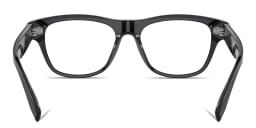 Shop BRUNELLO CUCINELLI Iconic Meridian Rectangle Eyeglasses in Black online.