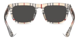 Shop BURBERRY Vintage Check Square Sunglasses in Brown online.