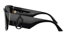 Shop JIMMY CHOO JC Motif Square Sunglasses in Black online.