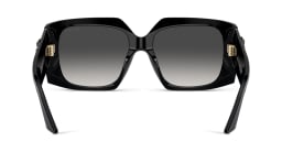 Shop JIMMY CHOO JC Motif Square Sunglasses in Black online.