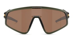 Shop Oakley Latch Panel Unisex Mask Sunglasses in Green online.