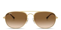 Shop Ray-Ban Bain Bridge Unisex Pilot Sunglasses in Polished Gold online.