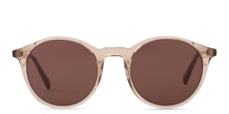 Shop EYE'M Round Sunglasses in Nude online.