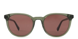 Shop EYE'M Round Sunglasses in Green online.