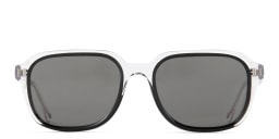 Shop EYE'M Square Sunglasses in Clear online.