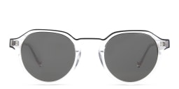 Shop EYE'M Round Sunglasses in Clear online.