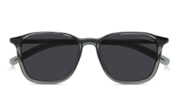 Shop MONTBLANC Snowcap Square Sunglasses in Grey online.