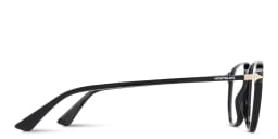 Shop MONTBLANC Nib Square Eyeglasses in Black online.