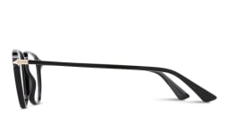 Shop MONTBLANC Nib Square Eyeglasses in Black online.