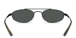 Shop Emporio Armani Eagle Logo Pilot Sunglasses in Black online.