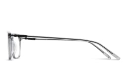 Shop MONOSTROM Rectangle Eyeglasses in Transparent Grey online.