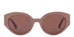 Shop EYE'M Cat-Eye Sunglasses in Beige online.