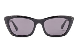 Shop EYE'M Cat-Eye Sunglasses in Shiny Black online.