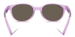 Shop Ray-Ban Junior Kids Bio-Based Square Sunglasses in Transparent Violet online.