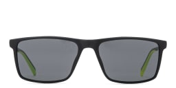 Shop SPIN ON8 Rectangle Sunglasses in Solid Black online.