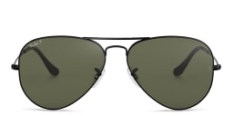 Shop Ray-Ban Unisex Aviator Sunglasses in Metal in Black online.
