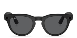 Shop Ray-Ban Meta Headliner Unisex Panthos Sunglasses in Matte Black online.