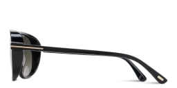 Shop TOM FORD Guillaume Aviator Sunglasses in Black online.