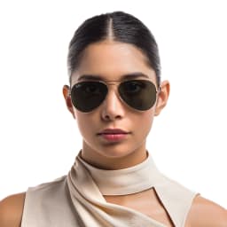 Shop Ray-Ban Pilot Classic Sunglasses in Gold online.
