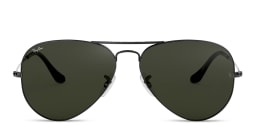 Shop Ray-Ban Aviator Gradient Sunglasses in Gunmetal online.