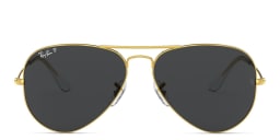 Shop Ray-Ban Aviator Gradient Sunglasses in Gold online.