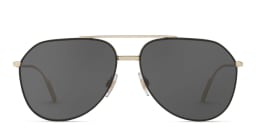 Shop Dolce & Gabbana Wide Aviator Sunglasses in Black online.