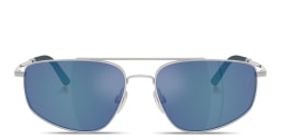 Shop OLIVER PEOPLES Unisex Aviator Sunglasses in Silver online.