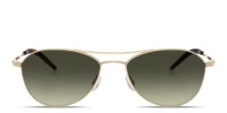 Shop OLIVER PEOPLES Aero II Unisex Pilot Sunglasses in Gold online.