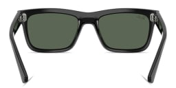 Shop Ray-Ban Junior Kids Rectangle Sunglasses in Black online.