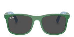Shop Ray-Ban Junior Kids Square Sunglasses in Green online.