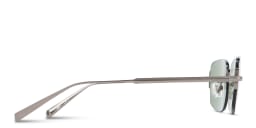 Shop EYE'M Rimless Rectangle Sunglasses in Gunmetal online.