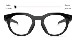 Shop Oakley Meta HSTN Limited Edition Unisex Round Sunglasses in Black online.