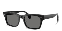 Shop OLIVER PEOPLES Ryce Sun Unisex Square Sunglasses in Black online.