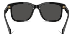 Shop Moncler Valaire Unisex Pillow Sunglasses in Shiny Black online.