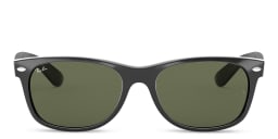 Shop Ray-Ban Unisex Square Sunglasses in Polished Black online.