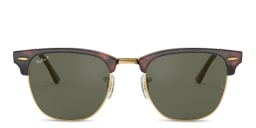 Shop Ray-Ban Unisex Square Sunglasses in Tortoise On Gold online.