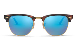 Shop Ray-Ban Unisex Square Sunglasses in Havana online.