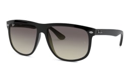 Shop Ray-Ban Boyfriend Square Sunglasses in Black online.