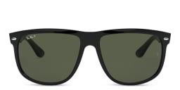 Shop Ray-Ban Boyfriend Square Sunglasses in Black online.