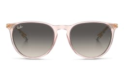 Shop Ray-Ban Erika Panthos Sunglasses in Transparent Pink online.