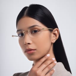 Shop Cartier Panthère de Cartier Unisex Eyeglasses in Gold online.
