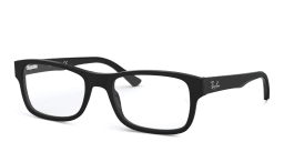 Shop Ray-Ban Optics Rectangle Eyeglasses in Black online.