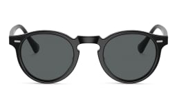 Shop OLIVER PEOPLES Gregory Peck Sun Unisex Panthos Sunglasses in Semi-Matte Black online.