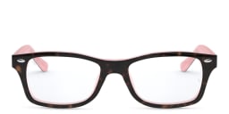Shop Ray-Ban Junior Kids Square Eyeglasses in Havana online.