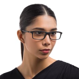 تسوق نظارات طبية أوبتكس بإطار مستطيل للجنسين راي بان بلون أسود أونلاين.