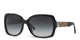 Shop BURBERRY Unisex Square Sunglasses in Black online.