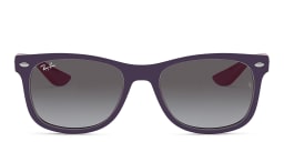 Shop Ray-Ban Junior Kids New Wayfarer Square Sunglasses in Violet online.